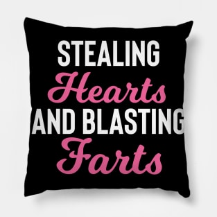 Stealing Hearts & Blasting Farts Pillow