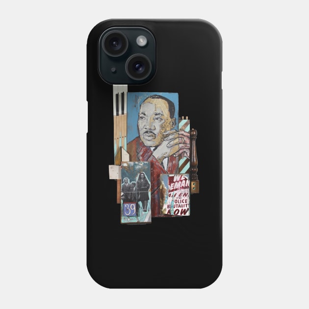Martin Luther King, Jr "The Measure of a Man" Phone Case by todd_stahl_art