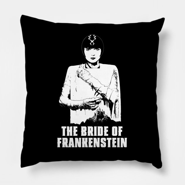 Lulu the Bride of Frankenstein Pillow by LordNeckbeard