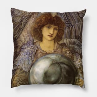 The Days of Creation, 1st Day by Sir Edward Coley Burne Jones Pillow