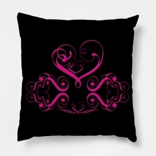 Valentines Heart Pink Pillow