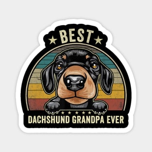 Best Dachshund Grandpa Dad T-Shirt Magnet