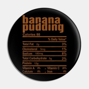 Banana Pudding Nutrition Facts Family Matching Pin