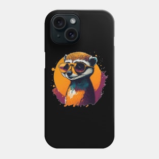 Meerkat in sunglasses Phone Case