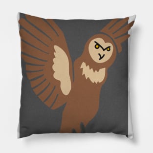 Classy Retro Vintage Owl Shirt for Wildlife Lovers Pillow