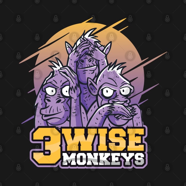 Three Wise Monkeys by Safdesignx