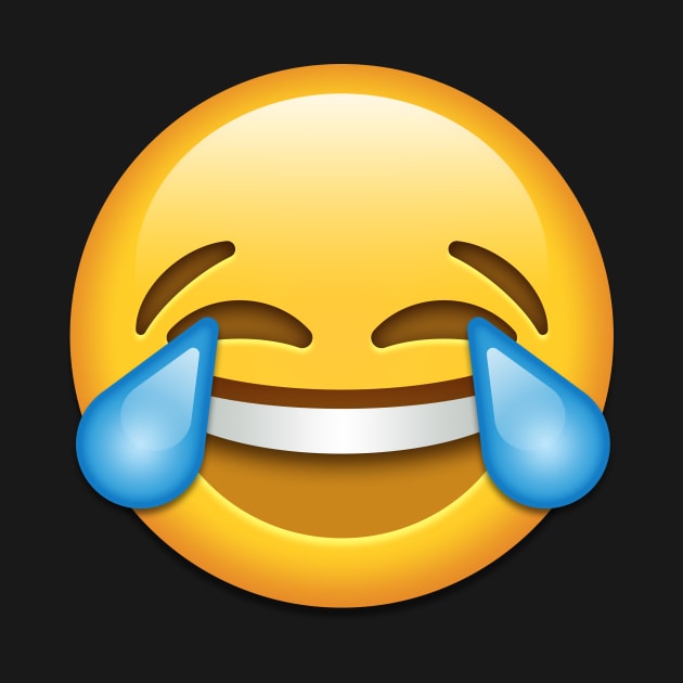 face with tears of joy by Emoji