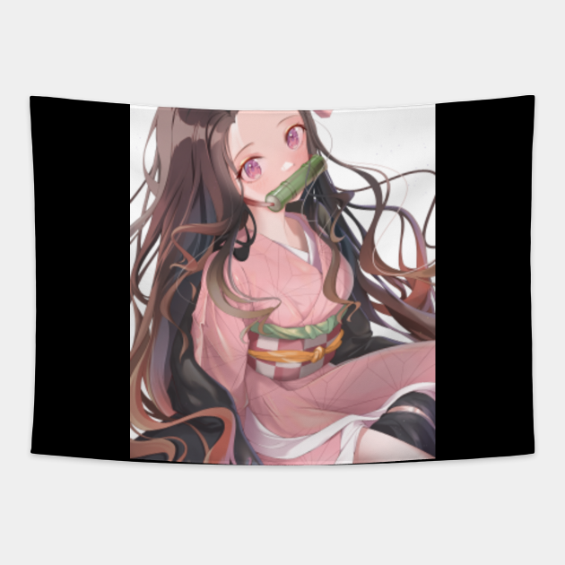 Kimetsu No Yaiba Cute Nezuko Kimetsu No Yaiba Demon Slayer Tapestry