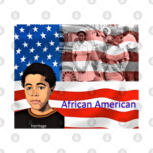 African American Heritage in Motion by Palmer T-Shirts & Mugs