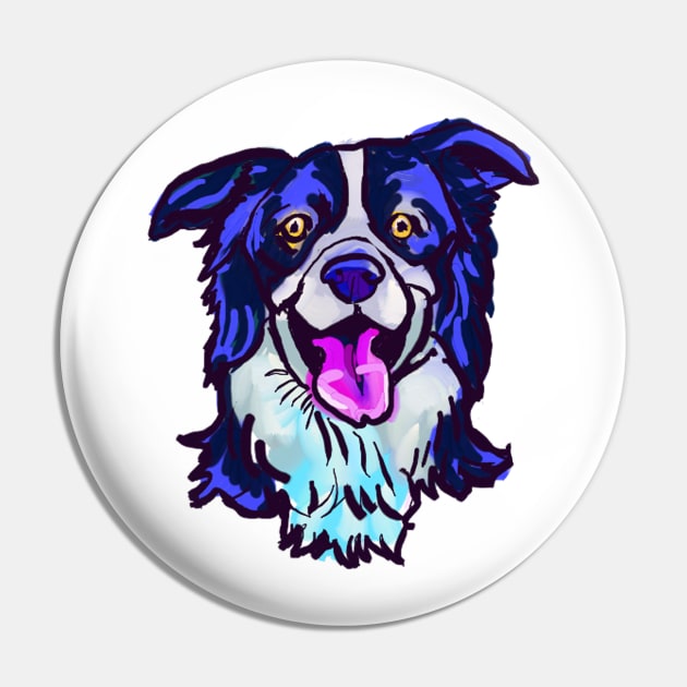 The happy Border Collie Love of My Life Pin by lalanny