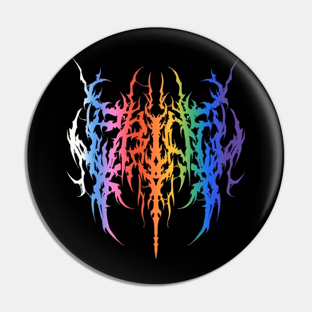 PRIDE - Metal Logo Pin by Brootal Branding