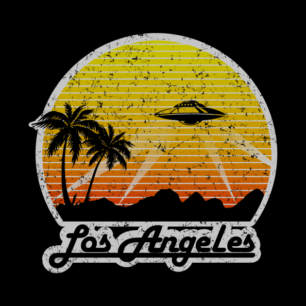 Retro Battle for Los Angeles UFO by sfcubed