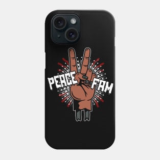 Peace Fam Classic Hip Hop Unity Vector Art Phone Case