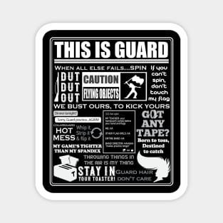 This Is Color Guard - Funny Color Guard Sayings And Memes Magnet