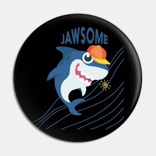 jawsome shark Pin