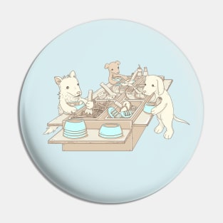 Dog Buffet Pin