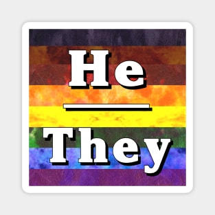 He-They Pronouns: Inclusive Magnet