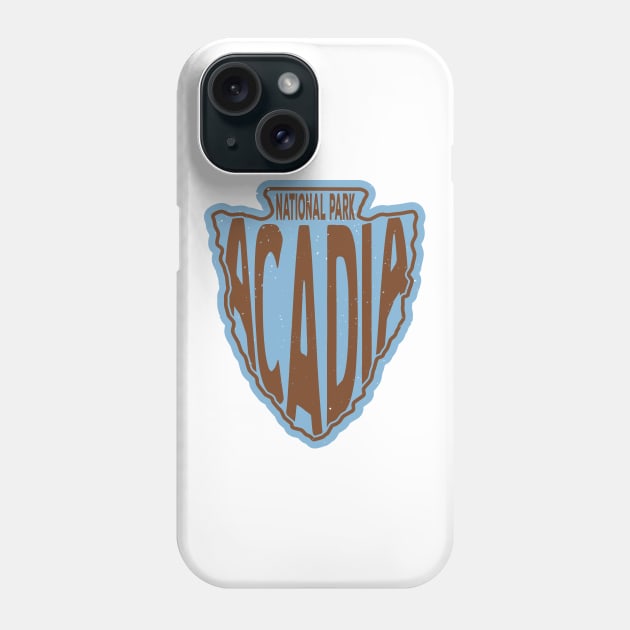 Acadia National Park name arrowhead Phone Case by nylebuss