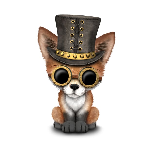 Steampunk Baby Red Fox by jeffbartels