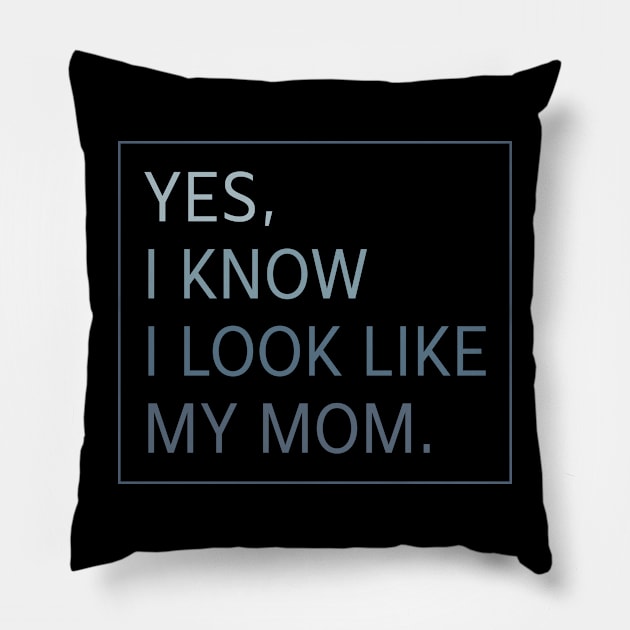 Yes I Know I look Like my Mom Funny Pillow by EnarosaLinda XY