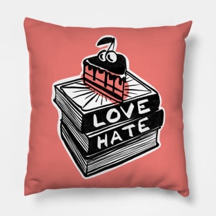 love and hate Pillow