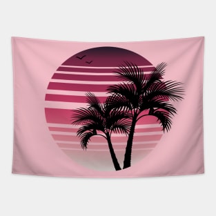 Synthwave - Vaporwave - California - Florida - 80s - Pink & Magenta Tapestry