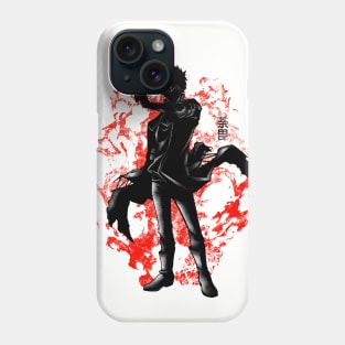 Crimson Blue flames Phone Case