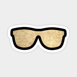 Sunglasses - golden faux foil Magnet