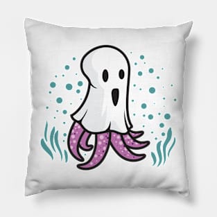 Ghost Octopus Pillow