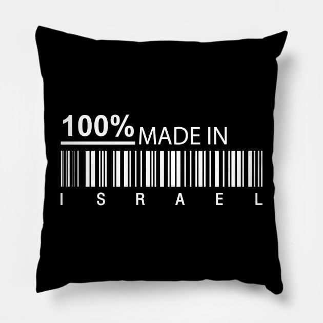 100% made in  Israel Pillow by Fashioned by You, Created by Me A.zed