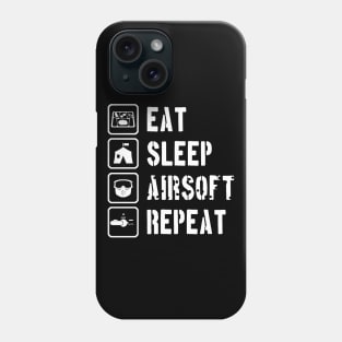 Eat Sleep Airsoft Repeat Phone Case