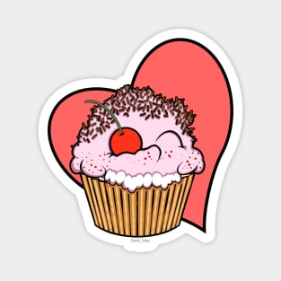 Valentine Cupcake Magnet