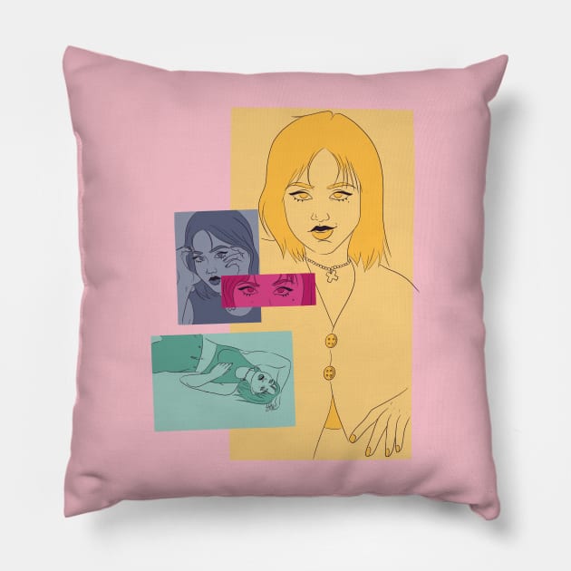 Moody Gal Pillow by AnnaLouise