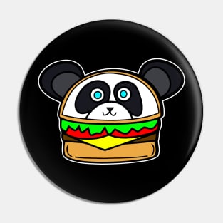 Panda Bear Cheeseburger Pin