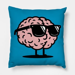 Brain Wearing Sunglasses Pillow