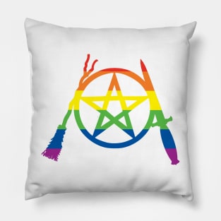 Rainbow Pride Pent, Besom, & Blade Pillow