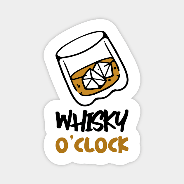 Whisky O'clock Magnet by CANVAZSHOP