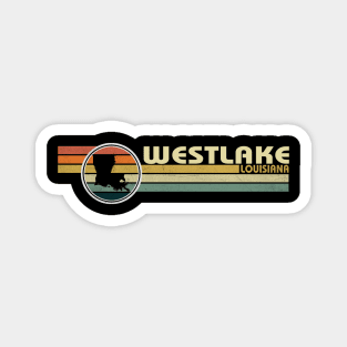 Westlake Louisiana vintage 1980s style Magnet