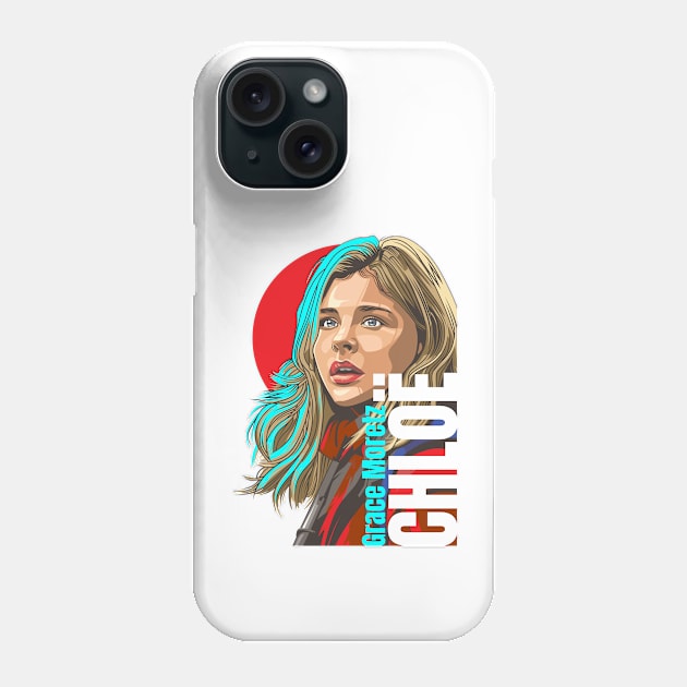 Chloë Grace Moretz Vector Phone Case by Laksana Ardie Store