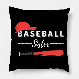 Baseball Sister Pillow