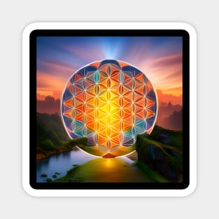 Flower Of Life - Nature Magnet