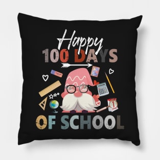 Happy 100th Day Of School Gnomes Pillow