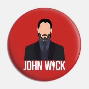 John Wick Cartoon Style Pin