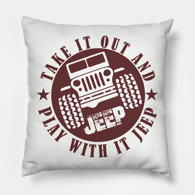 Jeep Pillow by Happy Asmara