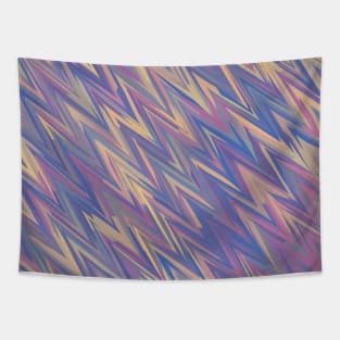 Groovy Boho Colorful Zigzag Tapestry