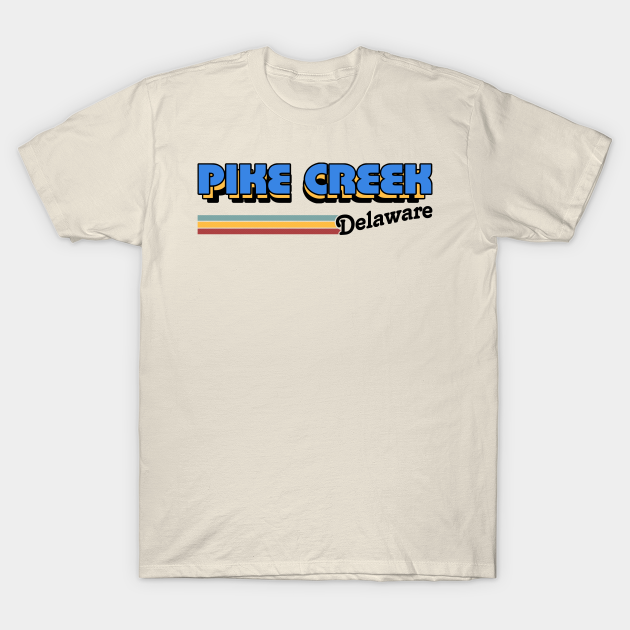 Discover Pike Creek, Delaware / / Retro Styled Design - Delaware Love - T-Shirt