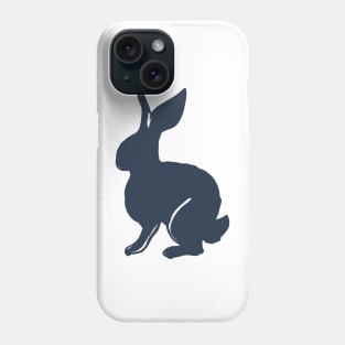 rabbits in the vegetable garden dark blue Phone Case