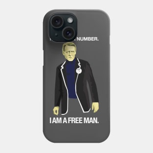 The Prisoner - I Am Not a Number. I Am a Free Man! Phone Case