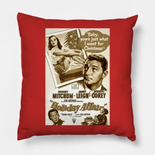 Holiday Affair (Sepia) Pillow