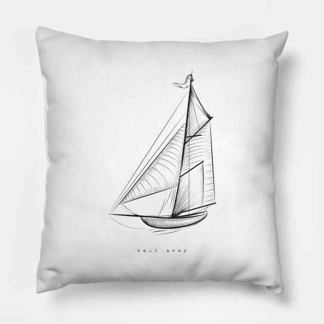 sail away Pillow by dizain